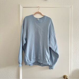 Reformation Light Blue Vintage Oversized Crewneck Sweatshirt